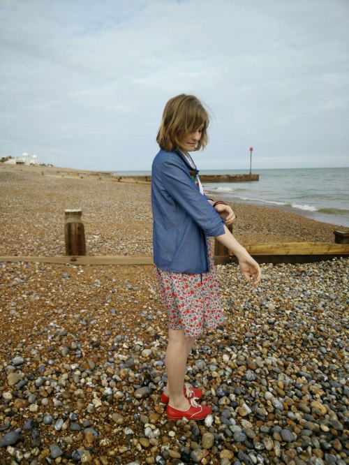 By Hand London Victoria Blazer in chambray